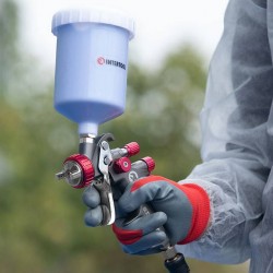Перчатки красные вязанные синтетические покрыты серым нитрилом 10 10 Intertool SP-0124 Перчатки красные вязанные синтетические покрыты серым нитрилом 10 10 Intertool SP-0124