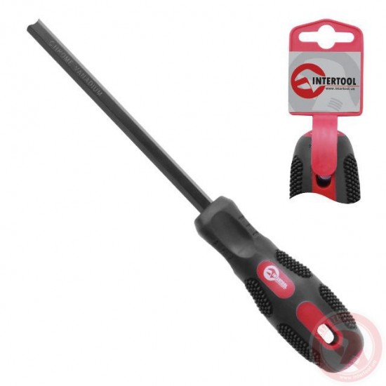 Отвертка шлицевая SL3.0 75 мм Intertool VT-3001 Отвертка шлицевая SL3.0 75 мм Intertool VT-3001