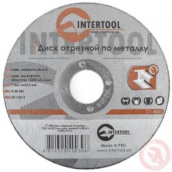 Круг отрезной по металлу 115 1.6х22.2 мм Intertool CT-4003 Круг отрезной по металлу 115 1.6х22.2 мм Intertool CT-4003
