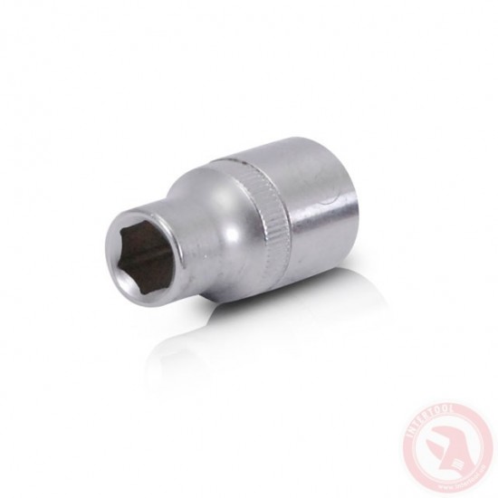 Головка торцевая шестигранная Хром 1/2 10x38мм хром-ванадий Intertool ET-0010