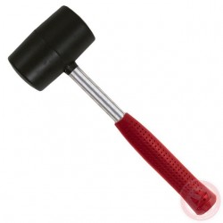 Киянка резиновая с металлической ручкой 450г 60мм Intertool HT-0231