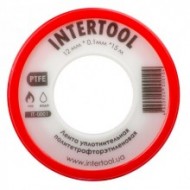 Фум лента тефлоновая 15 м 0.1х12 мм Intertool IT-0001