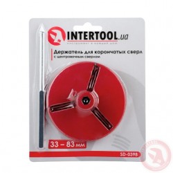 Держатель корончатого сверла с центровочным сверлом 83 мм Intertool SD-0398 Держатель корончатого сверла с центровочным сверлом 83 мм Intertool SD-0398