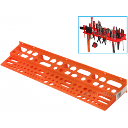 Полка пластиковая с отверстиями под инструмент 610х150х45 мм Intertool BX-0001
