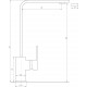 Смеситель для кухни нержавейка Globus Lux SHK-203S-M