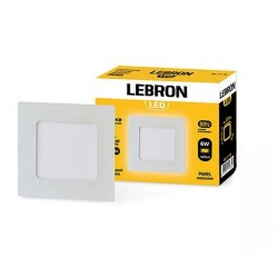 LED-панель встраиваемая квадратная LEBRON 6W 13-15-17 12-10-34 LED-панель встраиваемая квадратная LEBRON 6W 13-15-17 12-10-34
