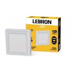 Cветильник светодиодный накладной квадратный LEBRON 24W 12-10-99 (13-17-90) Cветильник светодиодный накладной квадратный LEBRON 24W 12-10-99 (13-17-90)