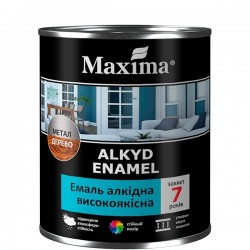 Алкидная эмаль глянцевая вишневая Maxima высококачественная 0.7кг Алкидная эмаль глянцевая вишневая Maxima высококачественная 0.7кг