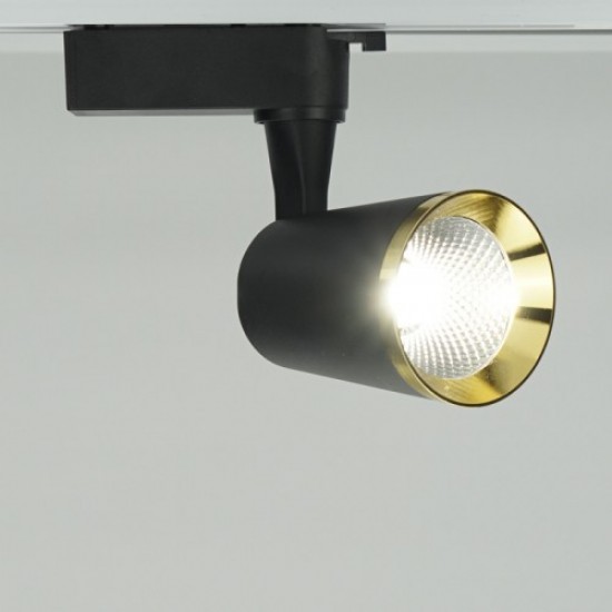 Светодиодный светильник Feron для трековой системы AL111 10W черный-золото 6311