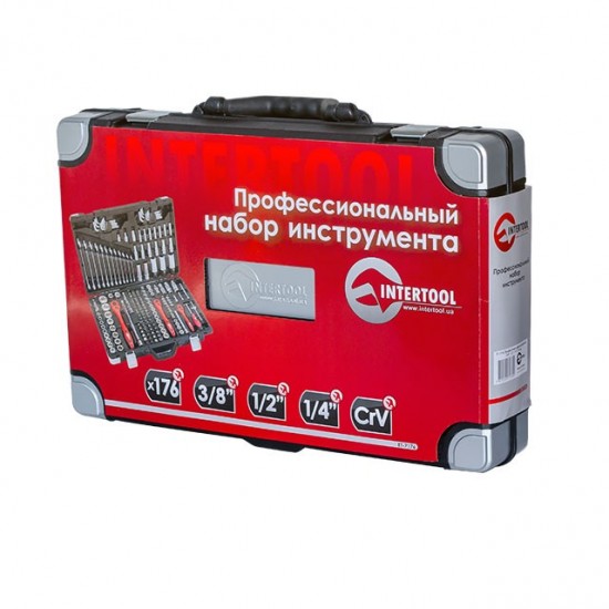 Профессиональный набор инструментов Intertool ET-7176 176 шт