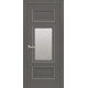 Двери Шарм (Элегант) Premium со стеклом сатин и молдингом и рисунком Р2 Антрацит