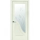 Двери Амата (Маэстра) ПВХ DeLuxe со стеклом сатин и рисунком Р1 Патина серая