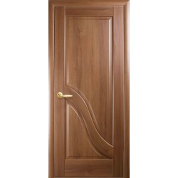 Двери Амата (Маэстра) ПВХ DeLuxe Глухое Золотая ольха