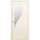 Двери Прима (Маэстра) ПВХ DeLuxe со стеклом сатин и рисунком Р2 Патина серая