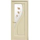 Двери Прима (Маэстра) ПВХ DeLuxe со стеклом сатин и рисунком Р1 Ясень new