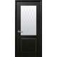 Двери Эпика (Маэстра) ПВХ DeLuxe со стеклом сатин и рисунком Р2 Венге new