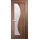 Двери Эскада (Маэстра) ПВХ DeLuxe со стеклом сатин и рисунком Р2 Золотая ольха