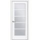 Дверь Муза (Ностра) Premium со стеклом сатин Белый матовый