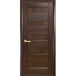 Дверь Пиана (Ностра) ПВХ DeLuxe Глухое Каштан