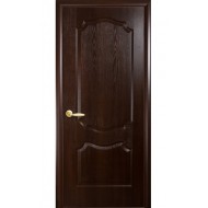 Дверь ВЕНЗЕЛЬ (Фортис) ПВХ DeLuxe Глухое КАШТАН (под заказ)