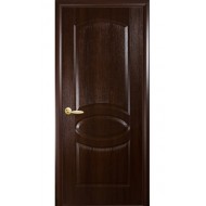 Дверь ОВАЛ (Фортис) ПВХ DeLuxe Глухое КАШТАН
