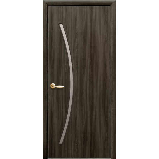 Дверь Дива (Модерн) Экошпон со стеклом сатин Кедр