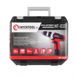 Дрель-шуруповерт аккумуляторная Li-Ion 12В 2 аккумулятора Intertool WT-0321 Дрель-шуруповерт аккумуляторная Li-Ion 12В 2 аккумулятора Intertool WT-0321