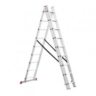 Лестница алюминиевая 3-х секционная 9 ступеней 5.93м Intertool LT-0309