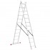 Лестница алюминиевая 2-х секционная 12 ступеней 5.93м Intertool LT-0212