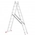 Лестница алюминиевая 2-х секционная 10 ступеней 4.81 м Intertool LT-0210