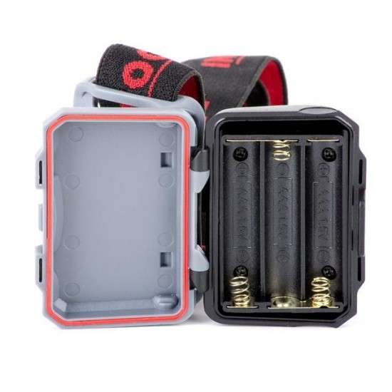 Фонарь налобный светодиодный 1Вт + 2 LED Intertool LB-0302