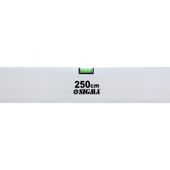 Правило с уровнем 2 капсулы вертикальной и горизонтальной с ручкой Sigma 250 см 3712251