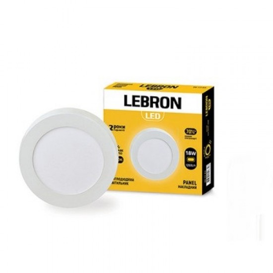 Светильник светодиодный накладной LEBRON L-PRS-1841 18W 4100K с блоком питания 12-10-73