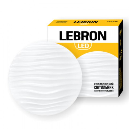 Светильник LED накладной круглый Lebron L-CL-WAVE 18W 4100K 1260Lm 260 мм 15-23-38