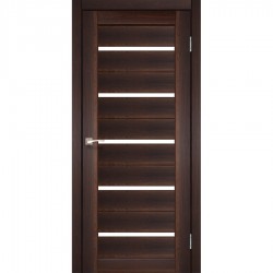 Дверь Porto PR-02 с черным стеклом Орех Дверь Porto PR-02 с черным стеклом Орех