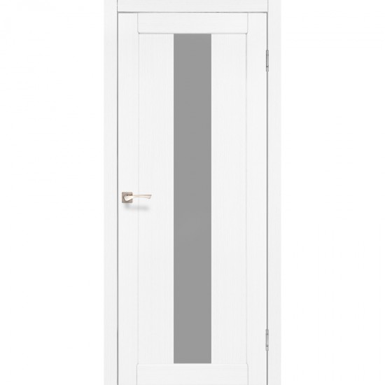Дверь Porto PR-10 со стеклом сатин Ясень белый