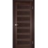 Двери Porto Deluxe PD-01 со стеклом бронза Орех