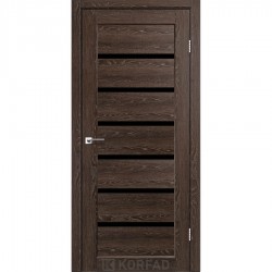 Двери Porto Deluxe PD-01 с черным стеклом Дуб марсала Двери Porto Deluxe PD-01 с черным стеклом Дуб марсала