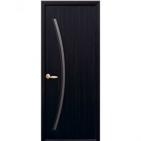 Дверь Дива (Модерн) Экошпон со стеклом сатин Венге brown