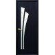 Дверь Лилия (Модерн) ПВХ DeLuxe со стеклом сатин и рисунком Р3 Венге new