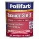 Эмаль для металла защита 3в1 Polifarb (Полифарб) серая RAL 7042 0.9кг
