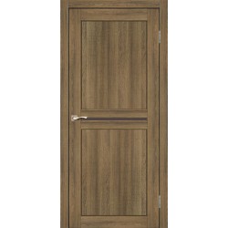 Дверь Milano ML-02 с черным стеклом Орех