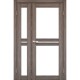 Дверь Milano ML-06 со стеклом бронза Дуб грей