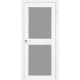 Дверь Milano ML-07 со стеклом сатин Ясень белый