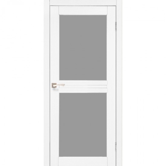 Дверь Milano ML-07 со стеклом бронза Ясень белый