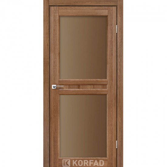 Дверь Milano ML-07 со стеклом сатин Дуб браш