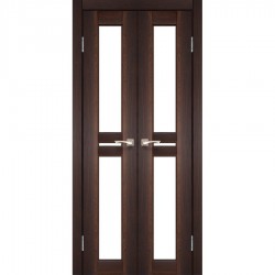 Дверь Milano ML-08 со стеклом бронза Орех