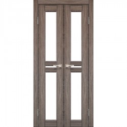 Дверь Milano ML-08 со стеклом бронза Дуб грей