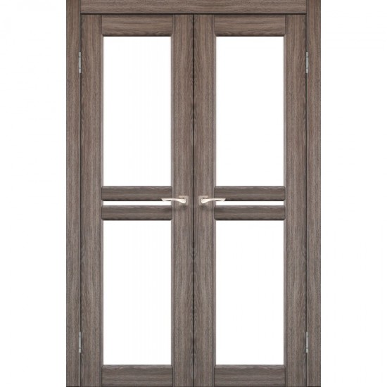 Дверь Milano ML-09 со стеклом бронза Дуб грей