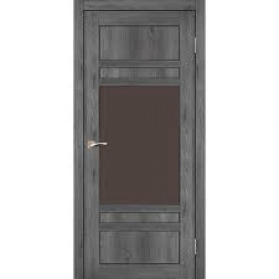 Дверь Tivoli TV-01 со стеклом бронза Дуб марсала